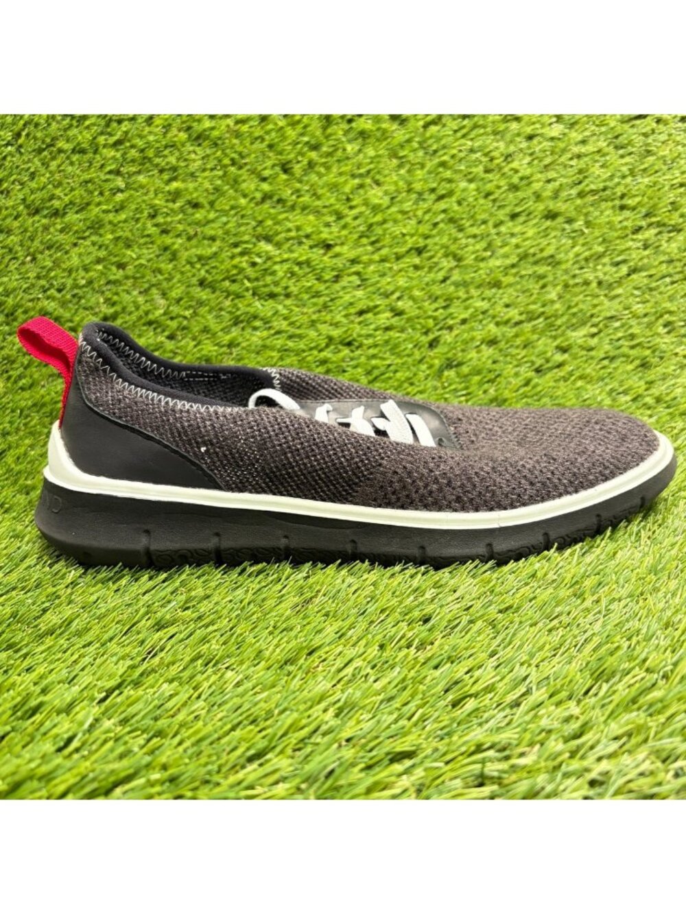 Cole Haan Zerogrand Stitchlite Mens Size 11 Gray Black Casual Knit Oxford Shoes